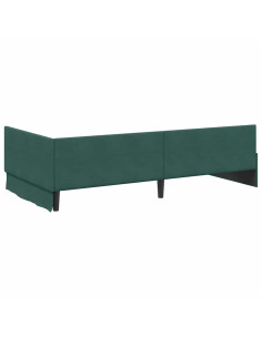 Cornice del letto ad angolo Altro Verde scuro 90 x 200 cm