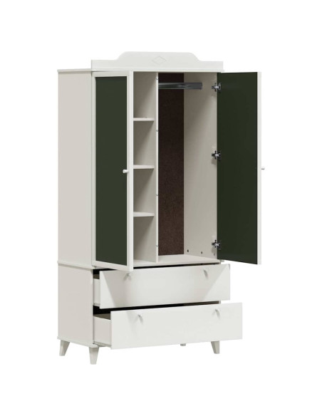 Armadio con Lavagna con cassetto Bianco Legno multistrato