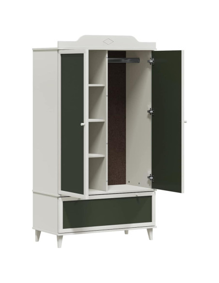 Armadio con Lavagna con cassetto Bianco Legno multistrato