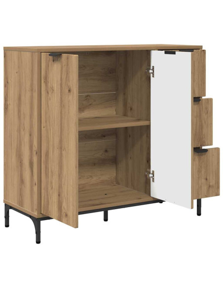 Credenza rovere artigianale 89.5 x 33 x 82 cm Legno multistrato