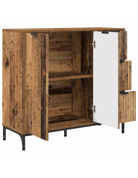 Credenza Legno vecchio 89.5 x 33 x 82 cm Legno multistrato