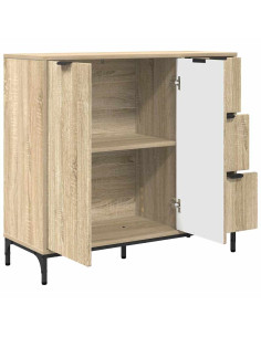 Credenza rovere sonoma 89.5 x 33 x 82 cm Legno multistrato