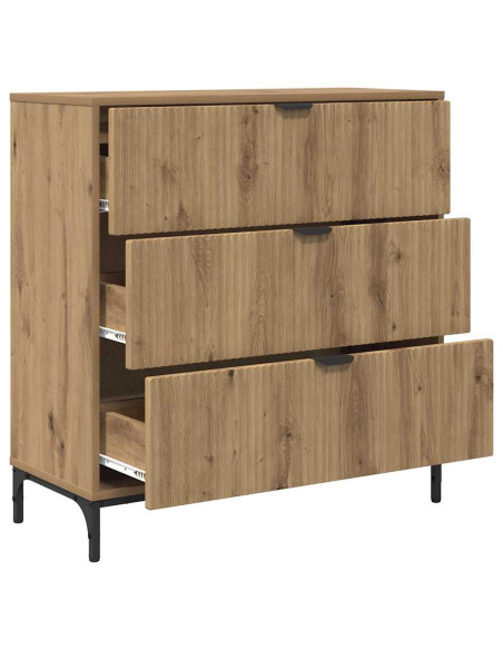 Credenza rovere artigianale 79.5 x 33 x 82 cm Legno multistrato