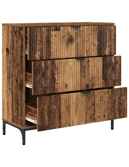 Credenza Legno vecchio 79.5 x 33 x 82 cm Legno multistrato