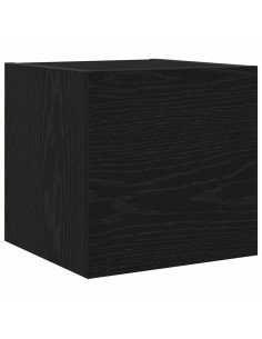 Set mobile TV 8 pcs Rovere nero 100 x 30 x 30 cm