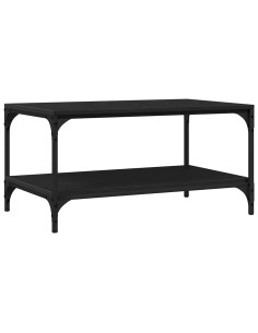 Tavolino da salotto Rovere nero 80 x 50 x 40 cm