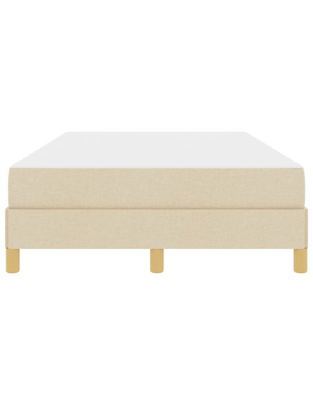 Letto a molle Crema e Marrone 120 x 190 cm