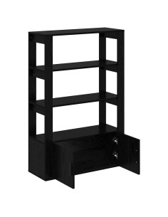 Credenza Rovere nero 30 x 80 x 119.5 cm Legno multistrato