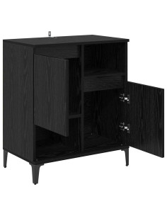 Credenza Rovere nero 60 x 35 x 70 cm Legno multistrato