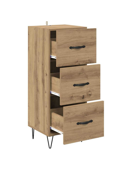 Credenza rovere artigianale 34 x 34.5 x 90 cm Legno multistrato