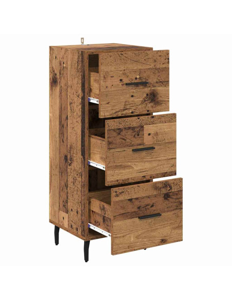 Credenza Legno vecchio 34 x 34,5 x 90 cm Legno multistrato