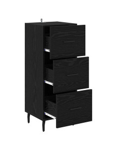 Credenza Rovere nero 34 x 34,5 x 90 cm Legno multistrato