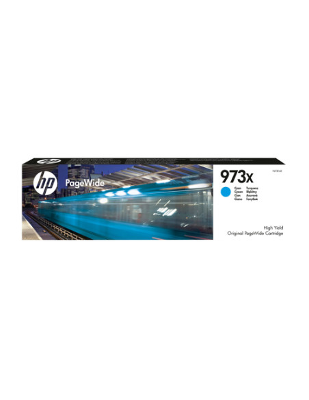 HP Cartuccia ciano ad alta capacità originale 973X PageWide