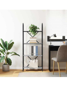 Libreria Grigio sonoma 60 x 30 x 146 cm Legno multistrato