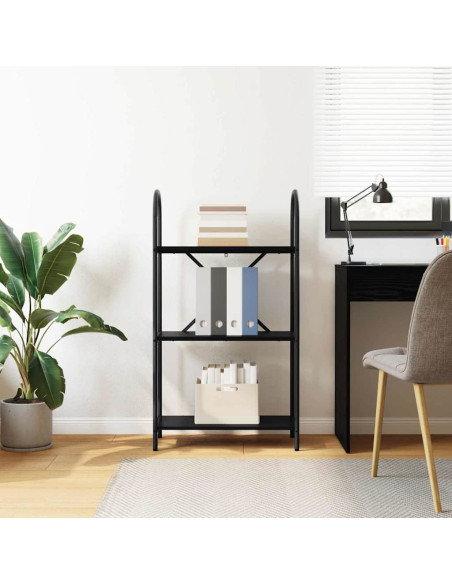 Libreria Rovere nero 60 x 30 x 109 cm Legno multistrato