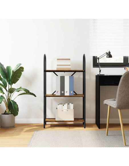 Libreria Rovere fumo 60 x 30 x 109 cm Legno multistrato