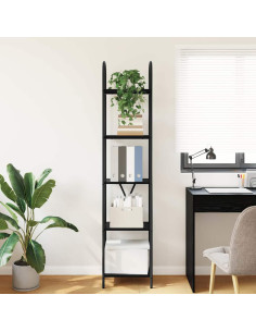 Libreria Rovere nero 40 x 30 x 183 cm Legno multistrato