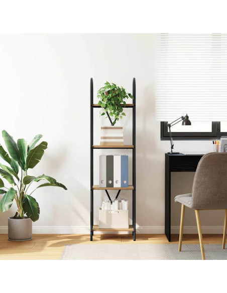 Libreria rovere artigianale 40 x 30 x 146 cm Legno multistrato