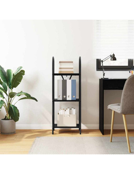 Libreria Rovere nero 40 x 30 x 109 cm Legno multistrato
