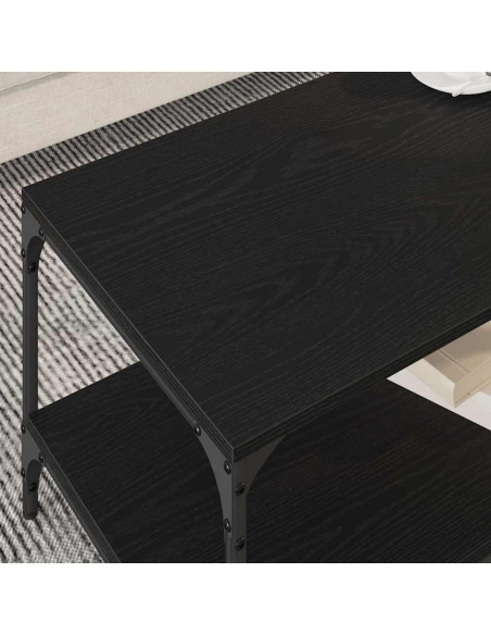 Tavolino da salotto Rovere Nero 81 x 50 x 40 cm