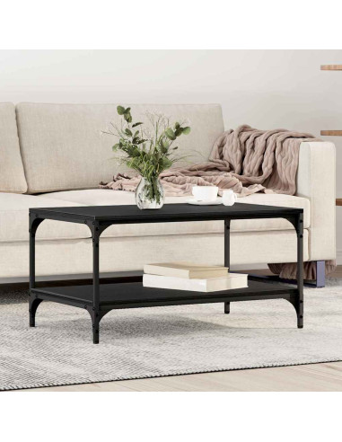 Tavolino da salotto Rovere Nero 81 x 50 x 40 cm