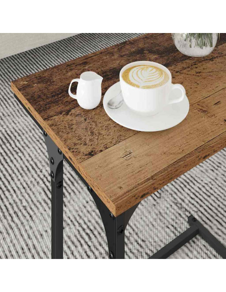 Tavolo da caffè nesting 3 pcs Legno vecchio 50.5 x 35 x 53 cm