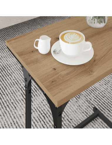 Tavolo da caffè nesting 3 pcs rovere artigianale