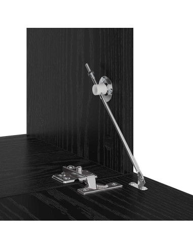 Set mobile TV 8 pcs Rovere nero 100 x 30 x 30 cm