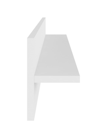 Mensole a Muro 4 pz Bianche 80x11,5x18 cm in Legno Multistrato