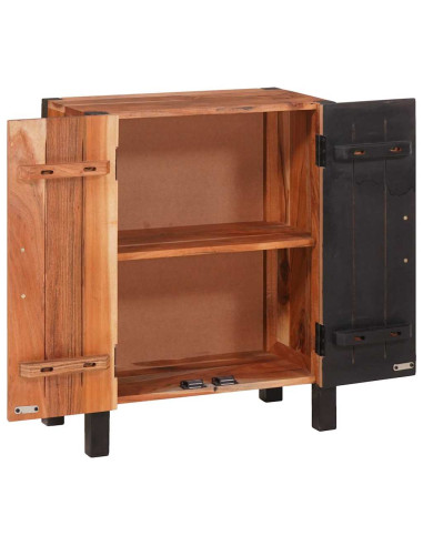 Credenza 3 pcs Marrone 55 x 30 x 75 cm Legno massello di acacia