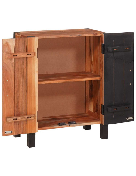 Credenza 3 pcs Marrone 55 x 30 x 75 cm Legno massello di acacia