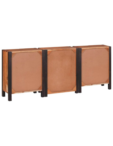 Credenza 3 pcs Marrone 55 x 30 x 75 cm Legno massello di acacia
