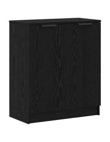 Credenza 3 pcs Rovere nero 121 x 30 x 70 cm Legno multistrato