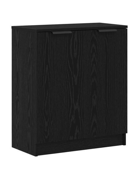 Credenza 3 pcs Rovere nero 121 x 30 x 70 cm Legno multistrato