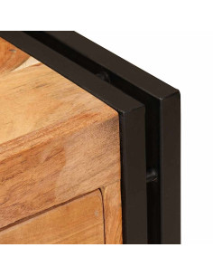 Credenza Marrone 66 x 33 x 70 cm legno massello di acacia 2