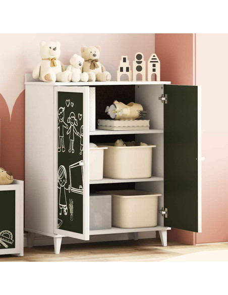 Armadio Lavagna con lo scaffale Bianco Legno multistrato