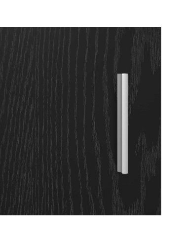 Credenza Rovere nero 40 x 80 x 75 cm Legno multistrato
