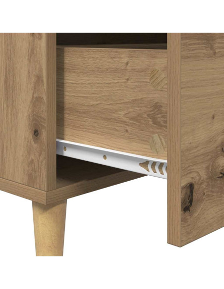 Credenza rovere artigianale 34 x 69.5 x 90 cm Legno multistrato