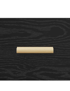 Credenza Rovere nero 34 x 69.5 x 90 cm Legno multistrato 2