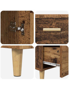 Credenza Legno vecchio 34 x 69.5 x 90 cm Legno multistrato 2