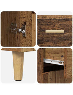 Credenza Legno vecchio 34 x 69.5 x 89 cm Legno multistrato 2