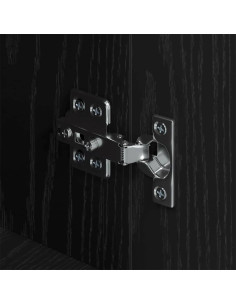 Credenza Rovere nero 34 x 90 x 80 cm Legno multistrato 2