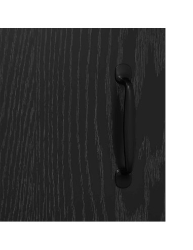 Credenza Rovere nero 34 x 90 x 80 cm Legno multistrato
