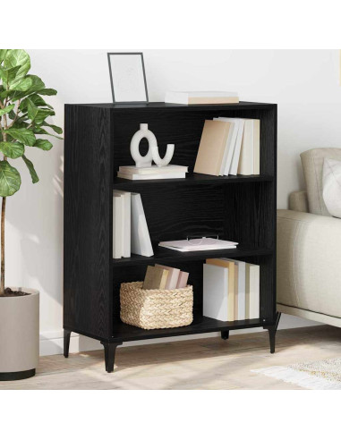Credenza Rovere nero 32.5 x 69.5 x 90 cm Legno multistrato