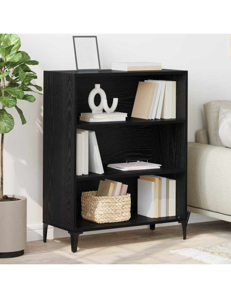 Credenza Rovere nero 32.5 x 69.5 x 90 cm Legno multistrato