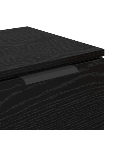 Credenza Rovere nero 60 x 30 x 70 cm Legno multistrato