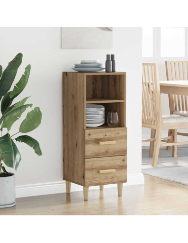 Credenza rovere artigianale 34 x 34,5 x 90 cm Legno multistrato