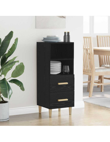 Credenza Rovere nero 34 x 34,5 x 90 cm Legno multistrato