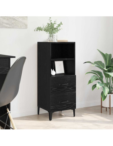 Credenza Rovere nero 34 x 34.5 x 90 cm Legno multistrato