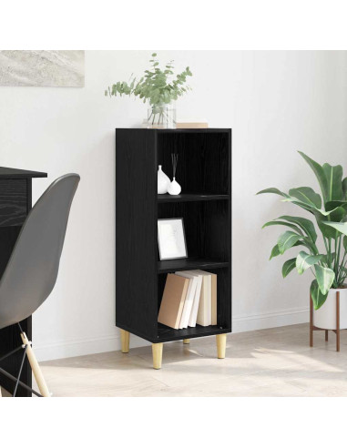 Credenza Rovere nero 32.5 x 34.5 x 90 cm Legno multistrato